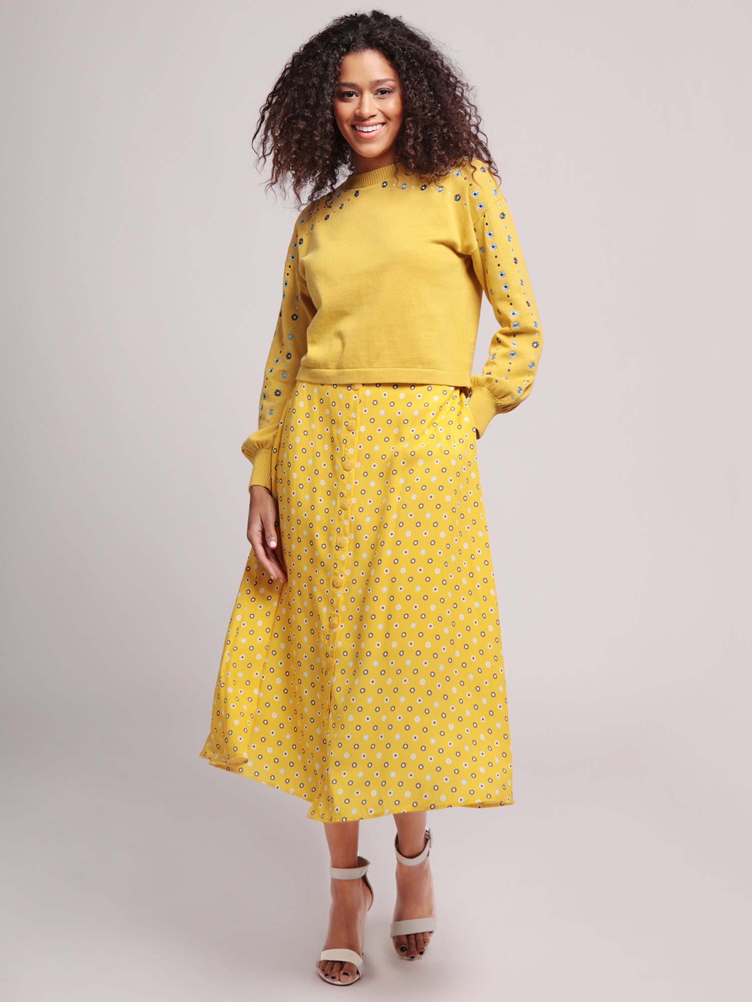 Amory Polka Meadow Skirt Lindy Bop