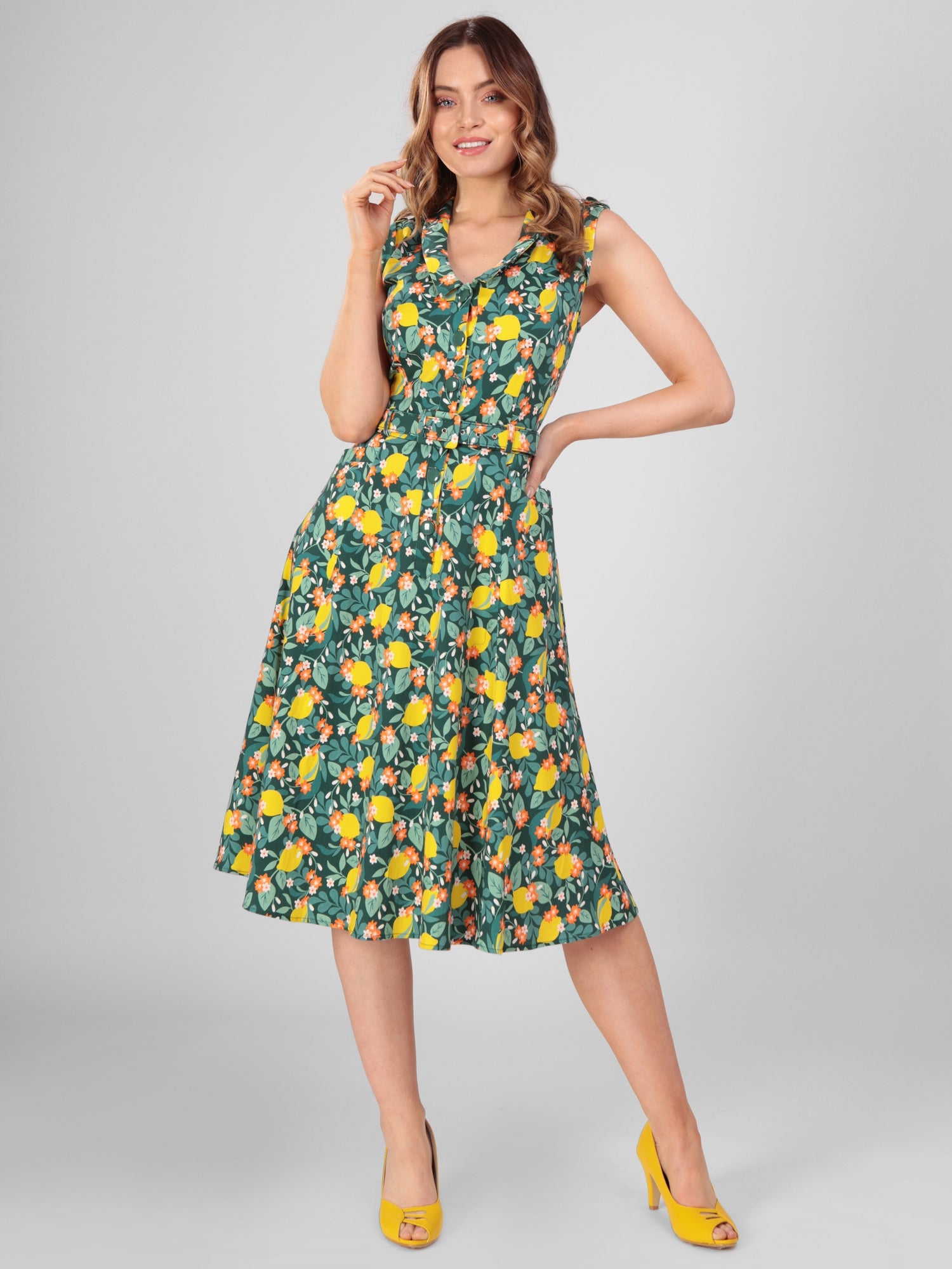 Lemon swing dress hotsell