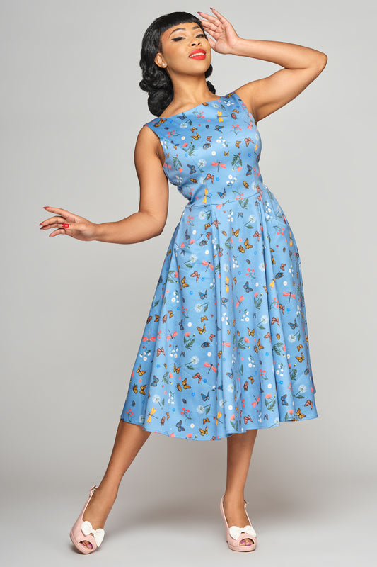 Hepburn Butterfly Field Doll Dress