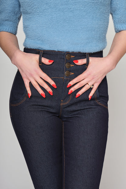 Rebel Katie Denim Jeans Navy