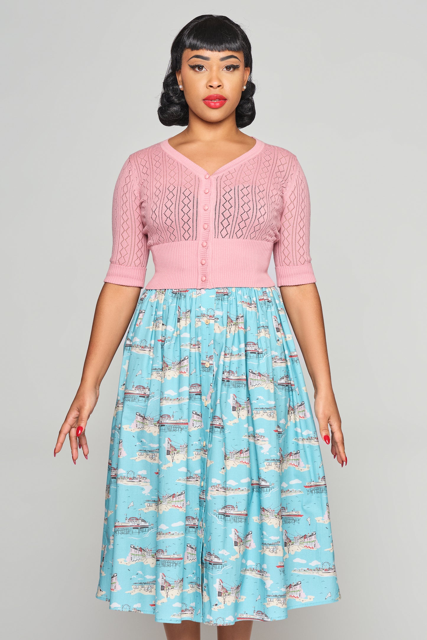 Mariana Brighton Postcard Swing Skirt