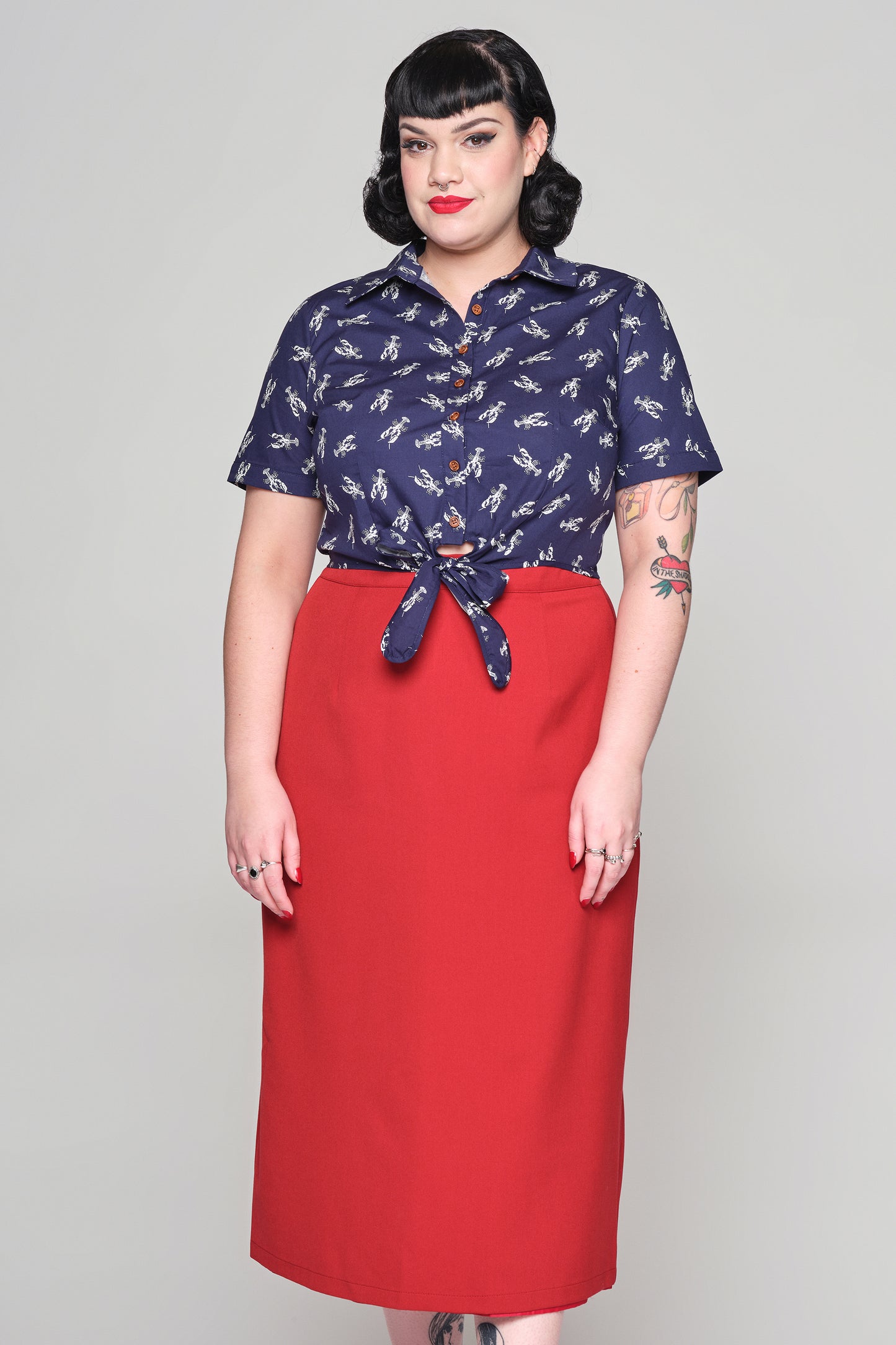 Sammy Lobster Tie Blouse