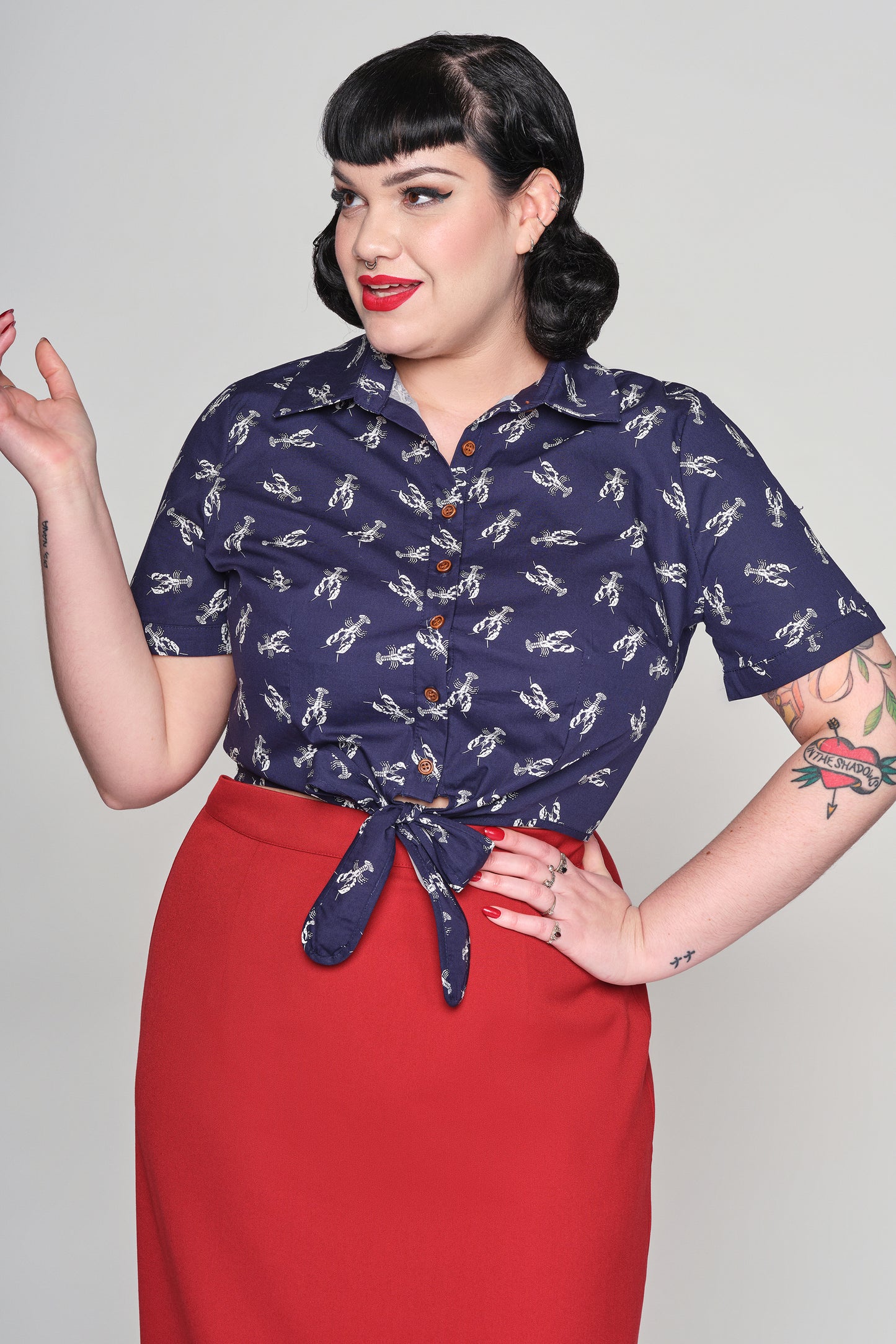 Sammy Lobster Tie Blouse