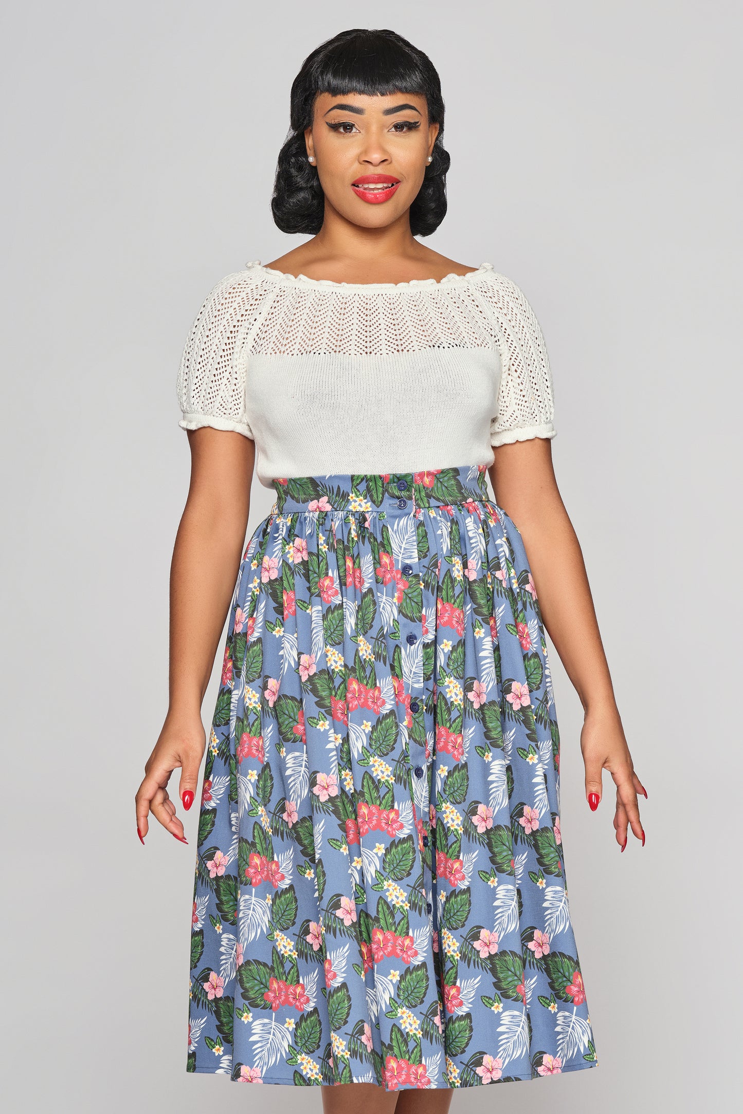 Mariana Tropical Oasis Swing Skirt