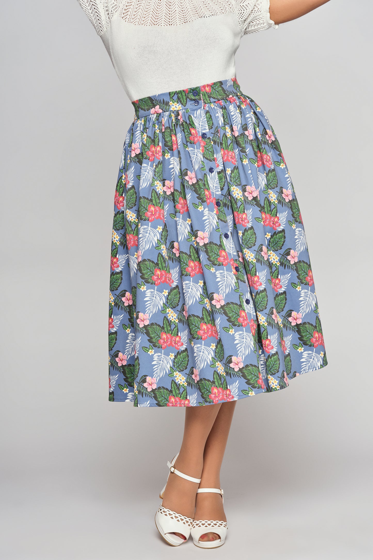 Mariana Tropical Oasis Swing Skirt