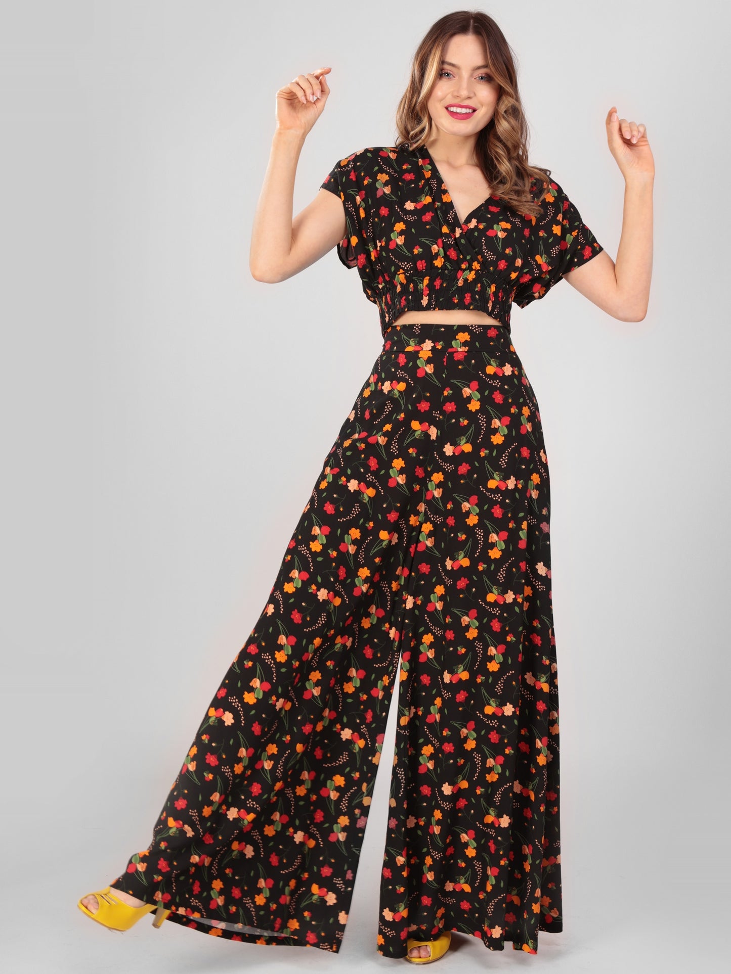 Akiko Ditsy Tulip Bloom Trousers