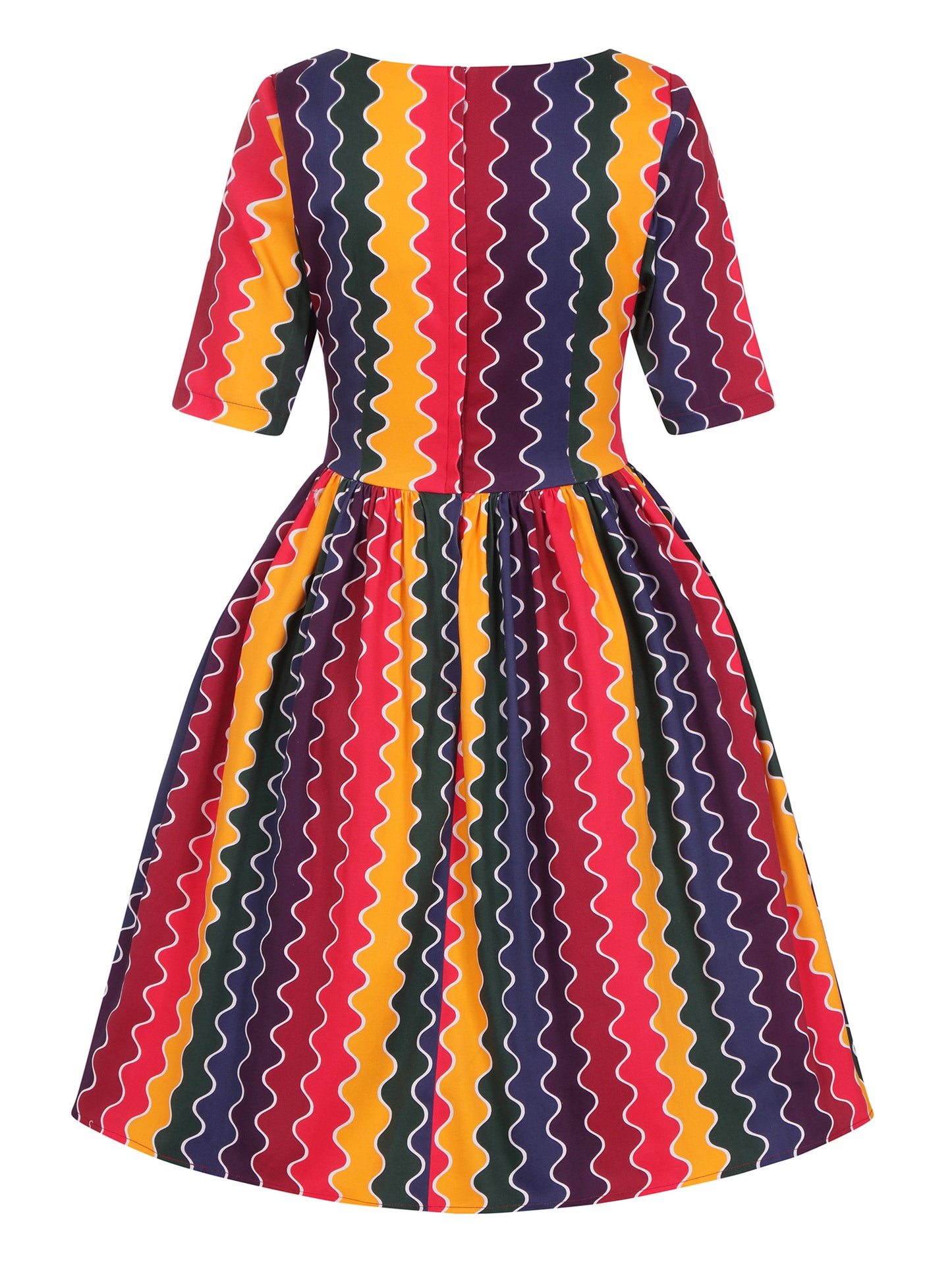 Amber-Lea Rainbow Wave Swing Dress