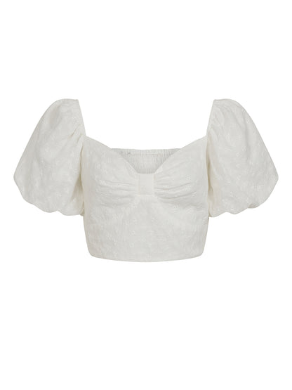 Amoura Broderie Anglaise Top