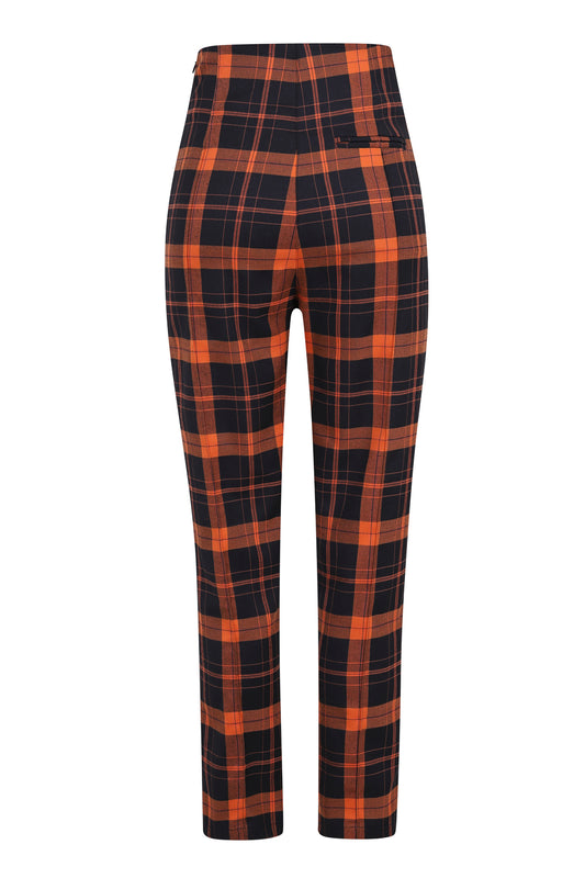 Bonnie Pumpkin Check Trousers