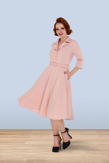 Christine Flared Skirt Pink