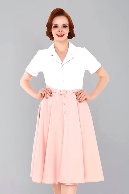 Christine Flared Skirt Pink