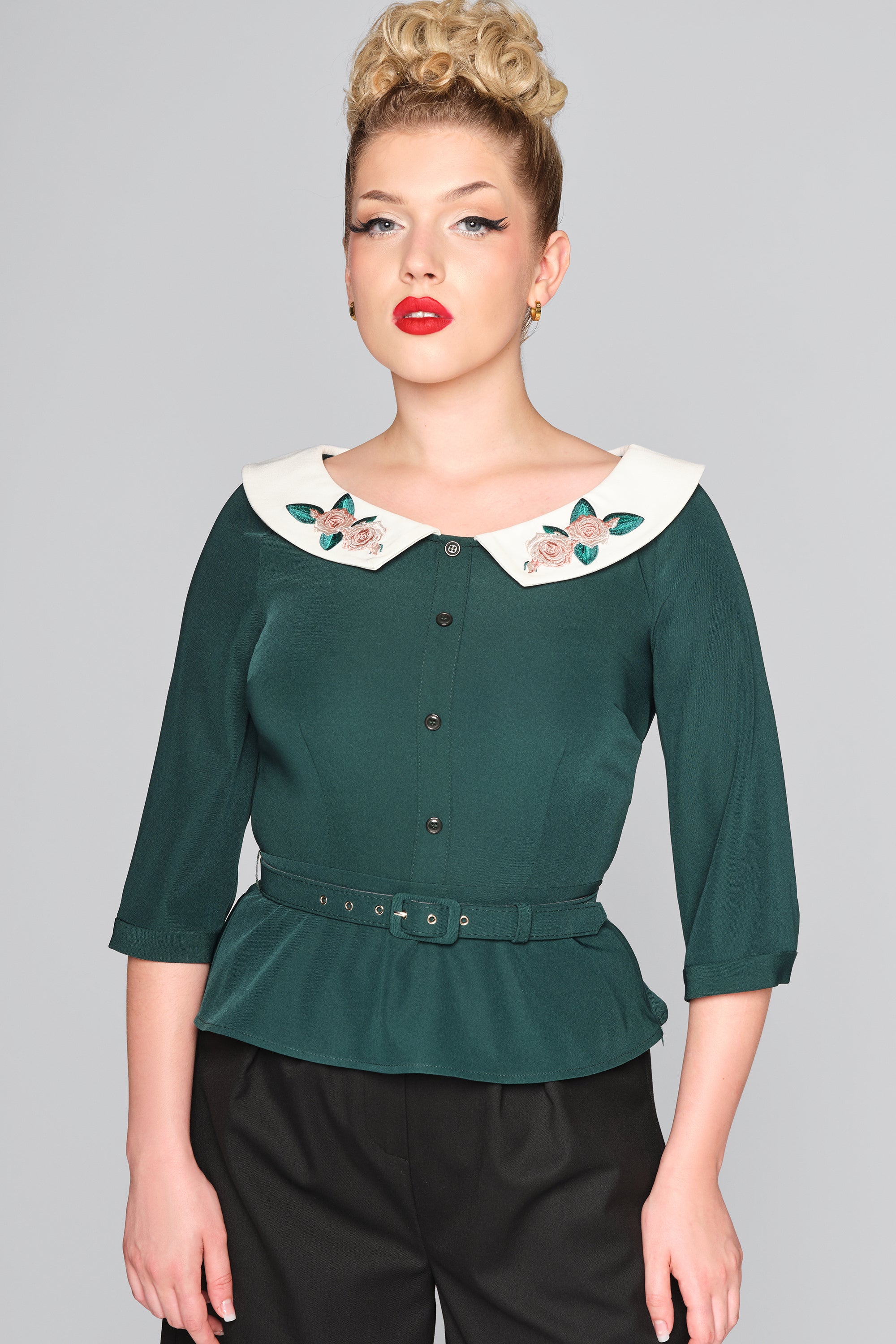 Elle peplum top on sale