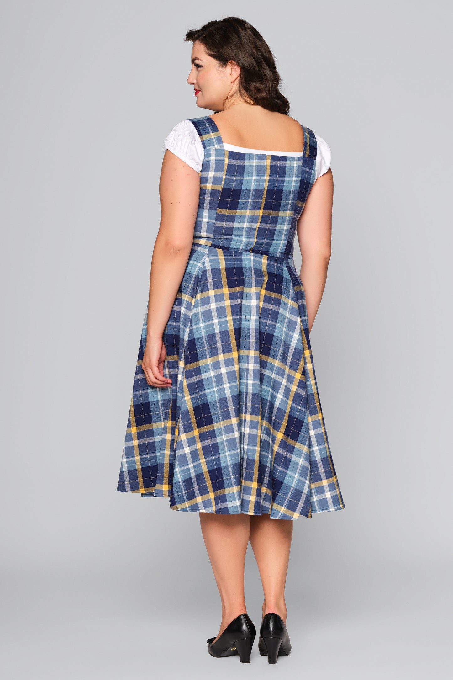 Eloise Moonlight Check Swing Dress