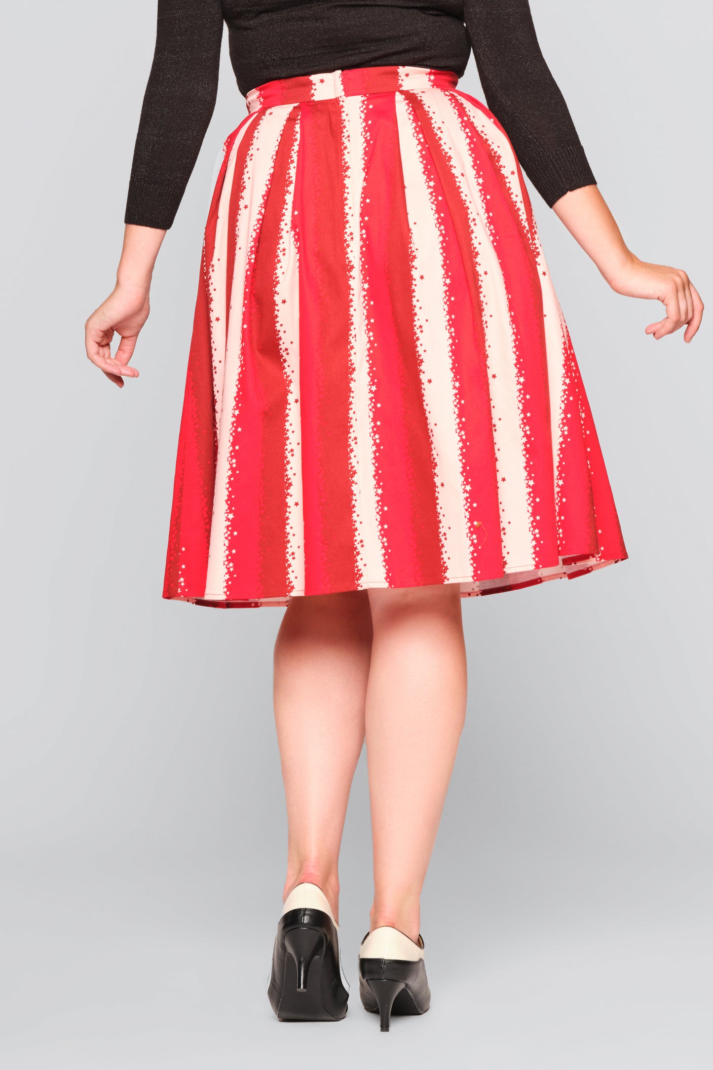 Marilu Stardust Stripe Swing Skirt