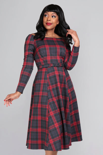 Meg Smoky Check Swing Dress