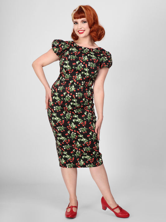 Demira Wild Strawberries Pencil Dress