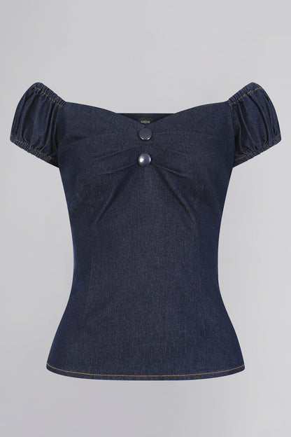 Dolores Denim Top