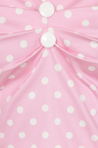 Dolores Pink Polka Top