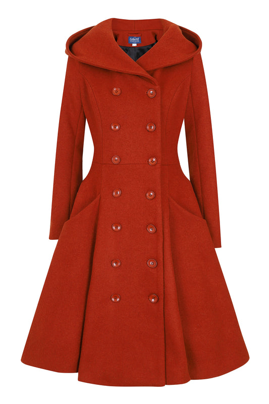 Heather Hooded Swing Coat