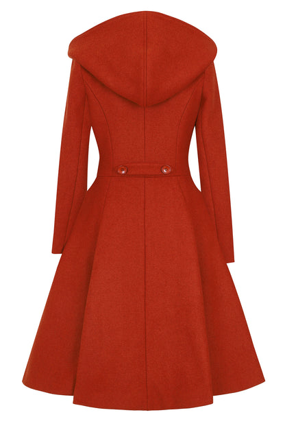 Heather Hooded Swing Coat