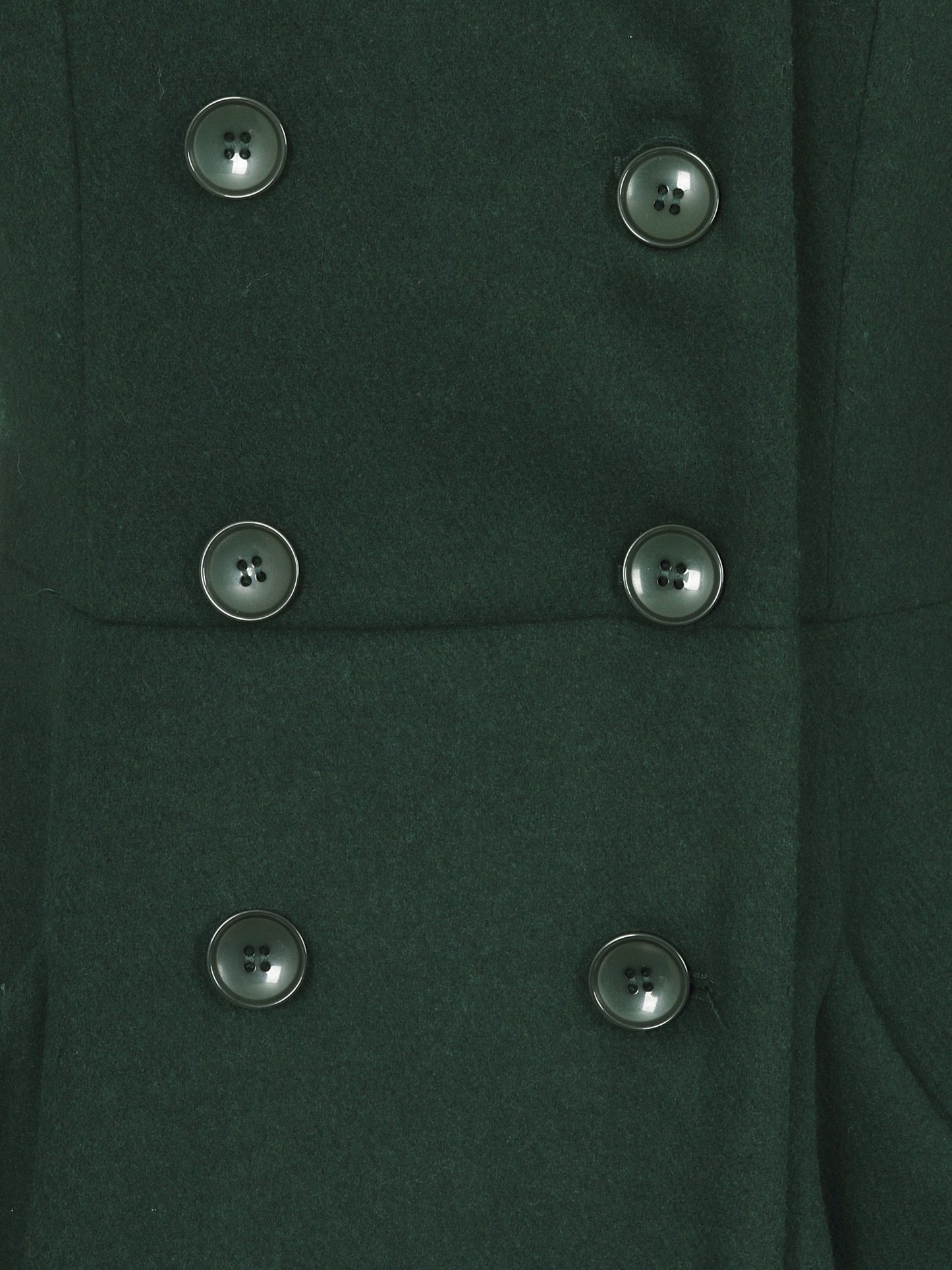 Heather Hooded Swing Coat Green