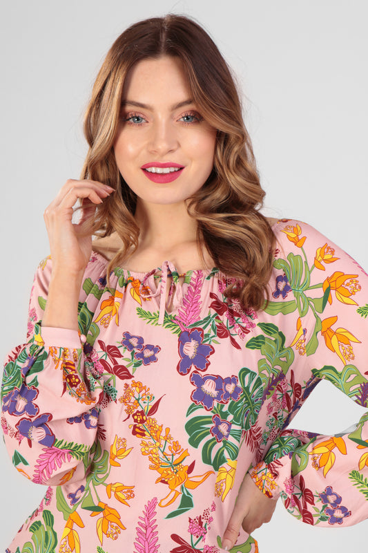 Heloise Vibrant Tropics Blouse