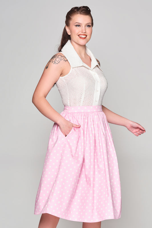 Jasmine Polka Swing Skirt