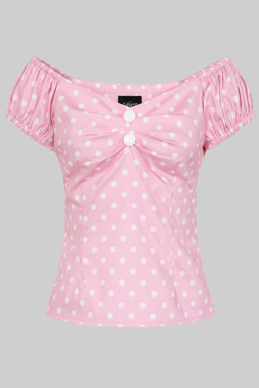 Dolores Pink Polka Top