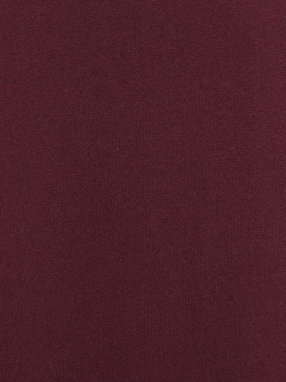 Jo Striped Polo Jumper Burgundy