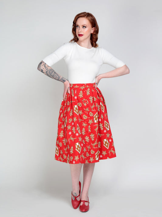 Josualda Ginger Cookies Swing Skirt