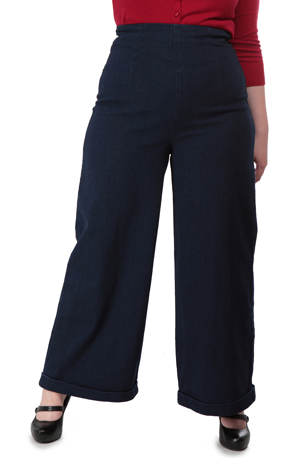 Kiki-Lea High Waisted Jeans Navy