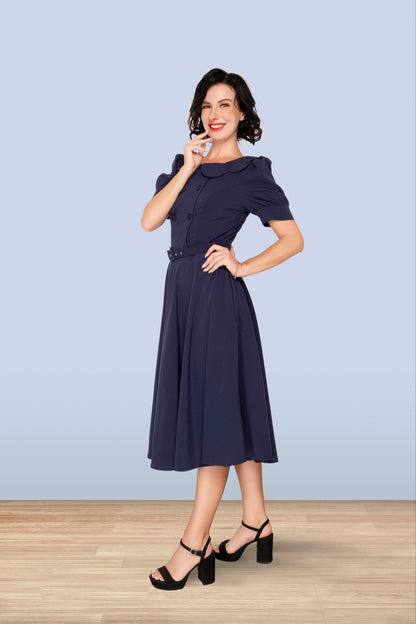 Brenda Dress Navy