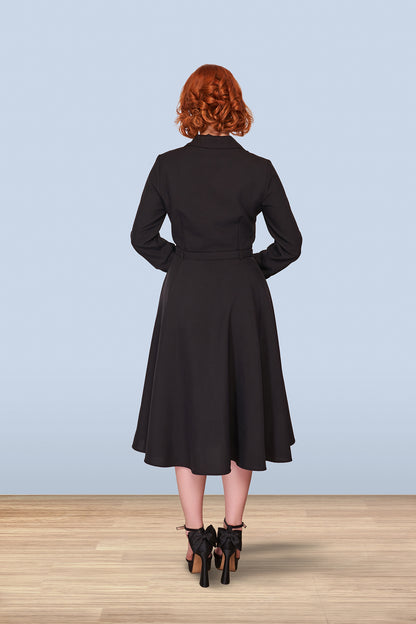 Christine Long Sleeve Dress Black