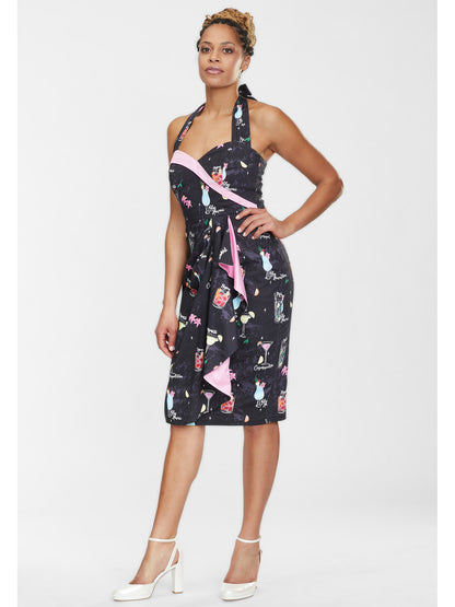 Lorna Cocktail Menu Pencil Dress