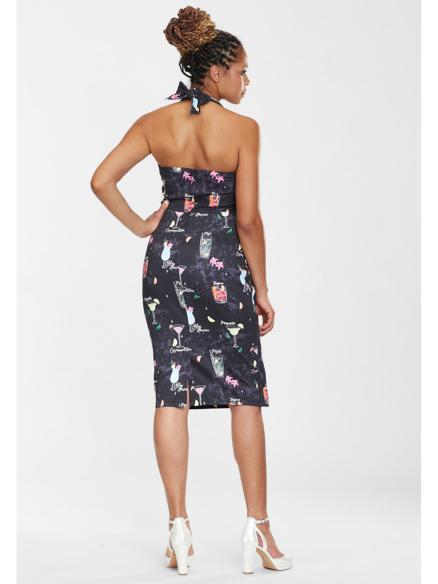 Lorna Cocktail Menu Pencil Dress