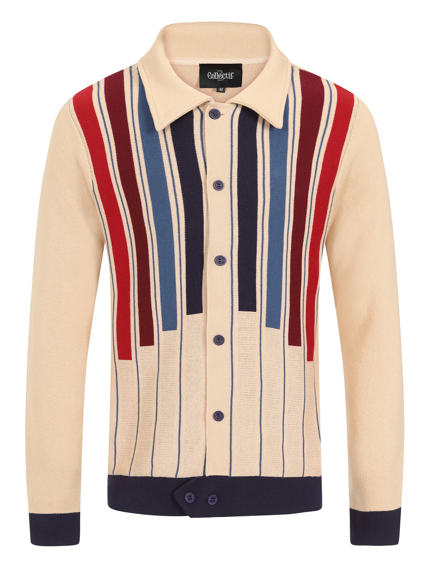 Luca Equator Stripe Knitted Cardigan