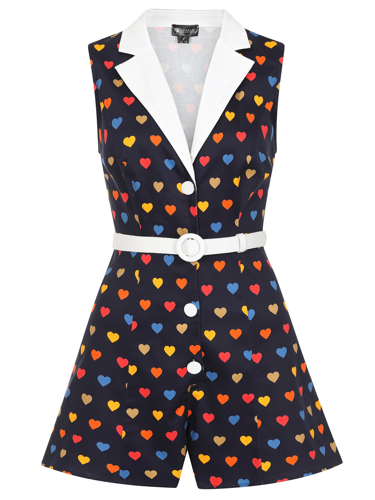 Lucy Rainbow Heart Playsuit