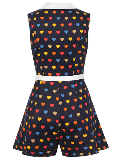 Lucy Rainbow Heart Playsuit