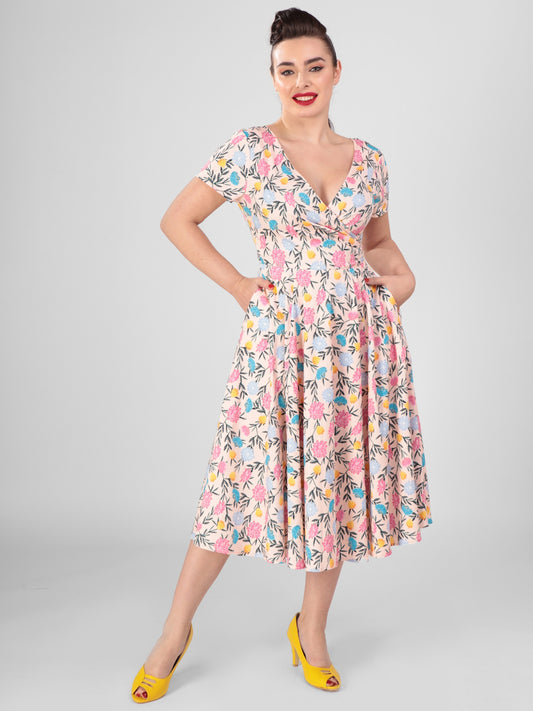 Maria Floral Whimsy Swing Dress