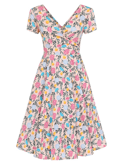 Maria Floral Whimsy Swing Dress