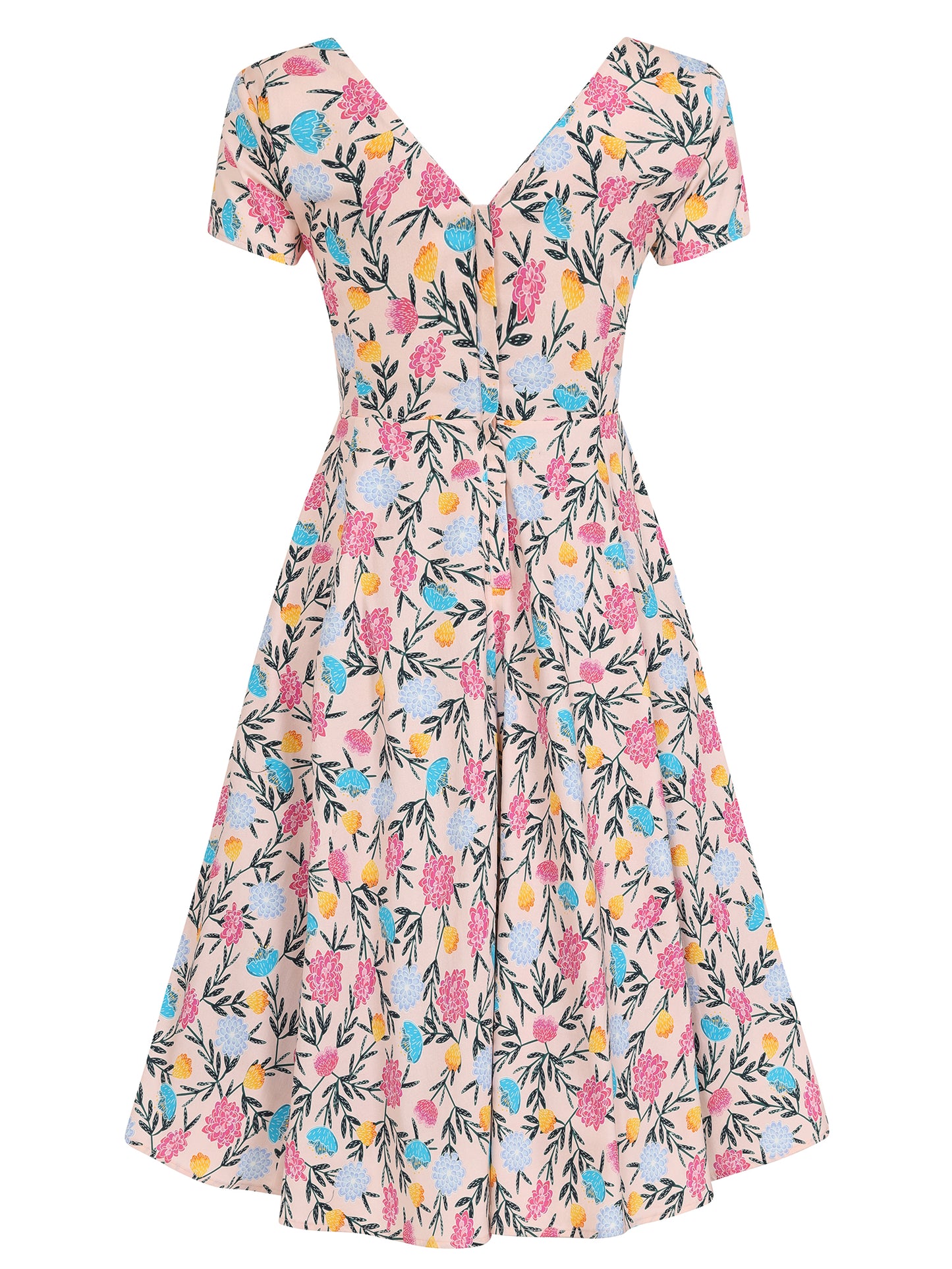 Maria Floral Whimsy Swing Dress