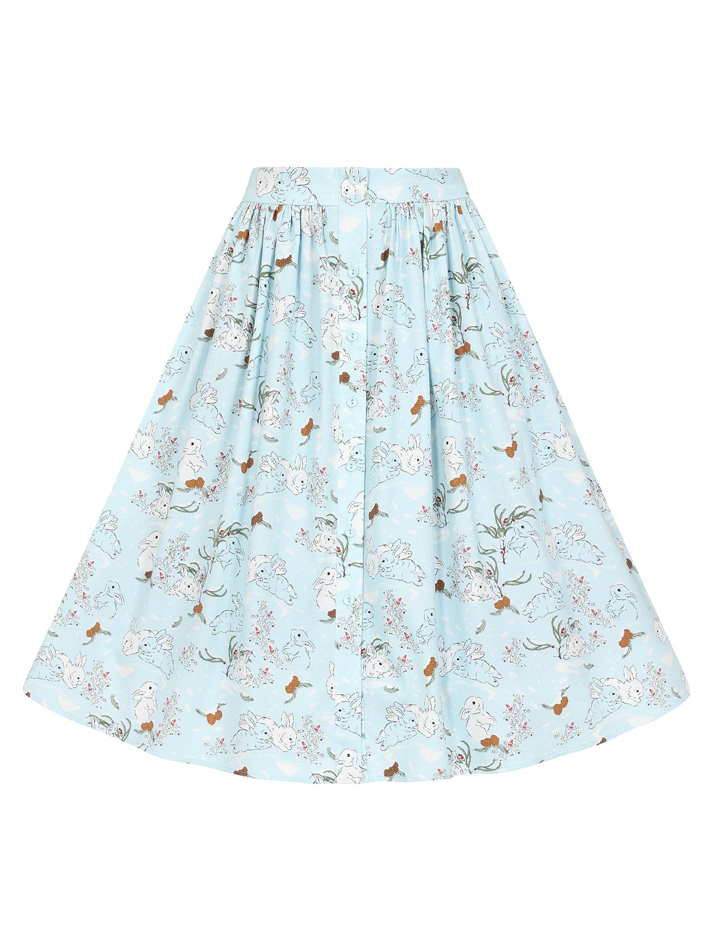 Mariana Snowy Rabbit Swing Skirt