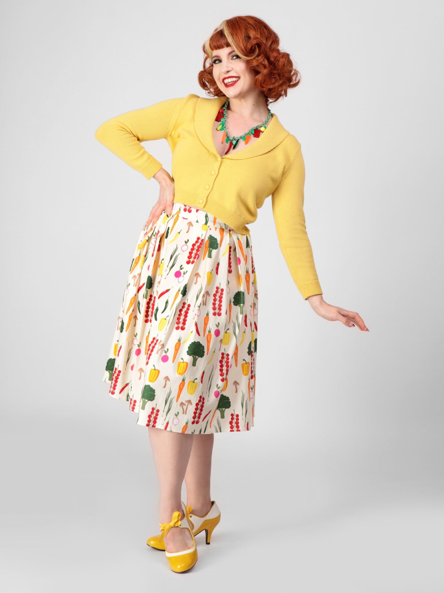 Marilu Vegetable Medley Swing Skirt