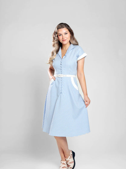 Marjorie Contrast Swing Dress