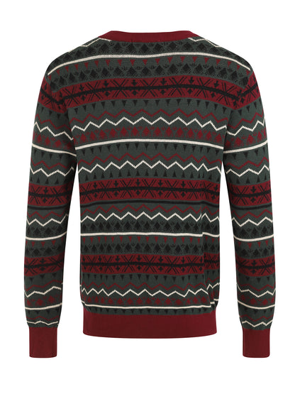 Mark Fair Isle Knitted Jumper Green