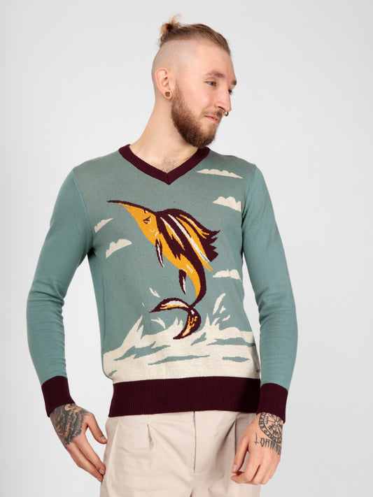 Mark Swordfish Knitted Jumper