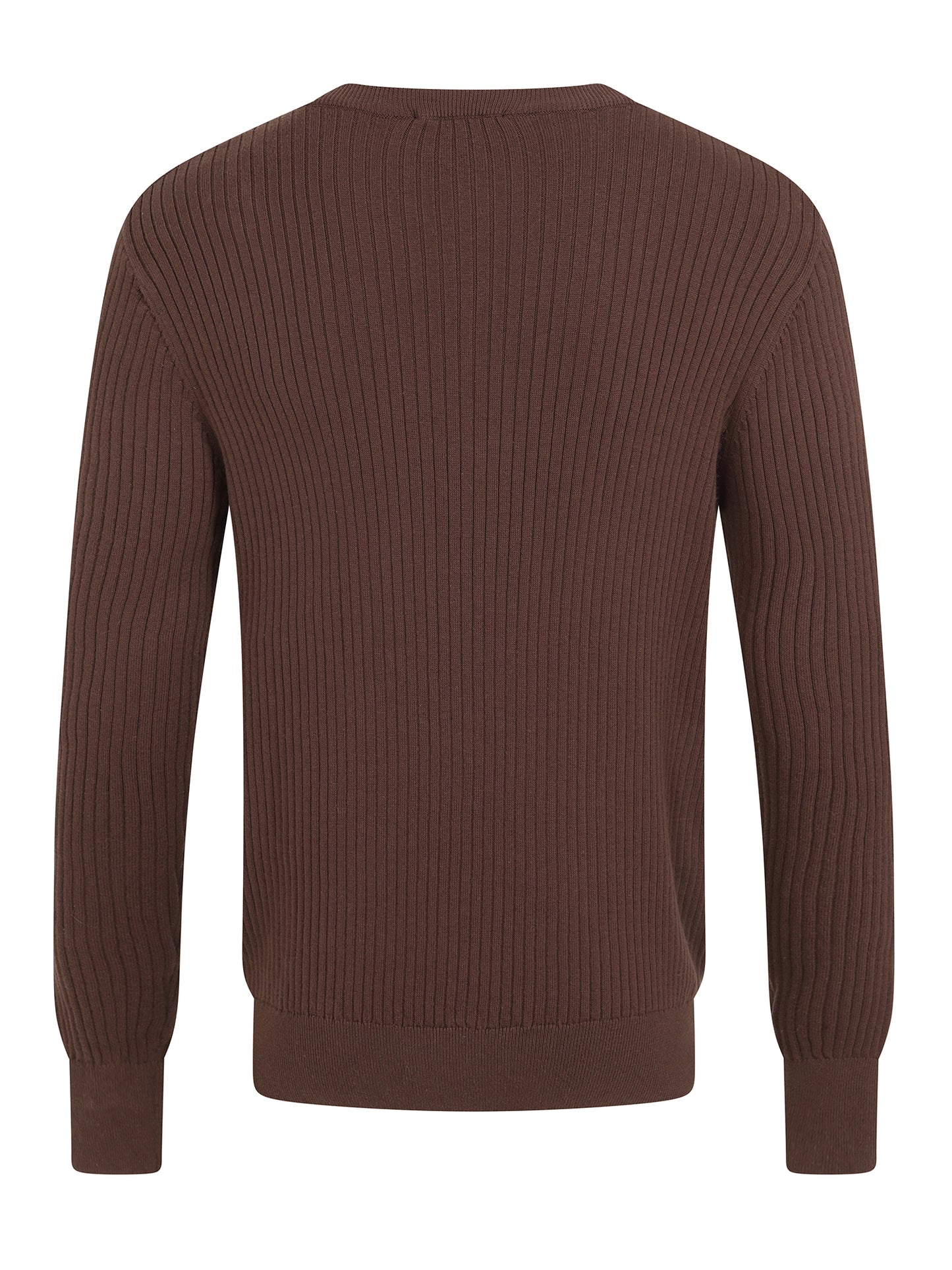 Mark Texture Knitted Jumper Brown