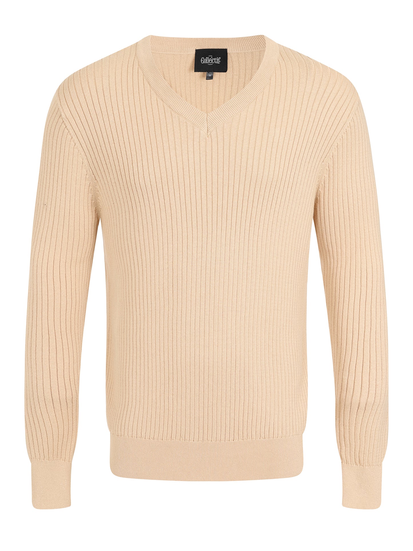 Mark Texture Knitted Jumper Cream