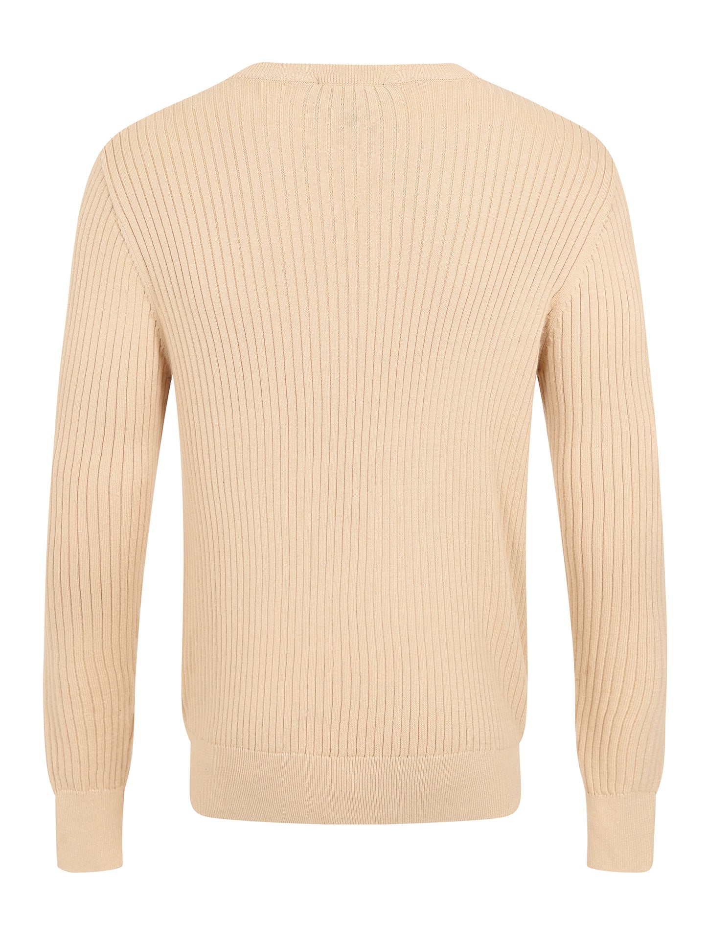 Mark Texture Knitted Jumper Cream