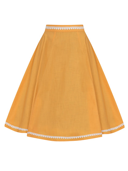 Matilde Heart Trim Swing Skirt